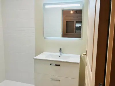 Salle de bains dans l'établissement Au pied des batteries