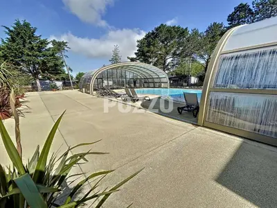 Piscine de l'établissement Jullouville: Villa 4 pers, proche plage, piscine chauffée - FR-1-361-534 ou située à proximité