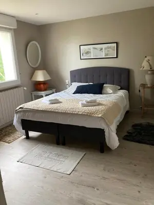Un ou plusieurs lits dans un hébergement de l'établissement Maison Blanche