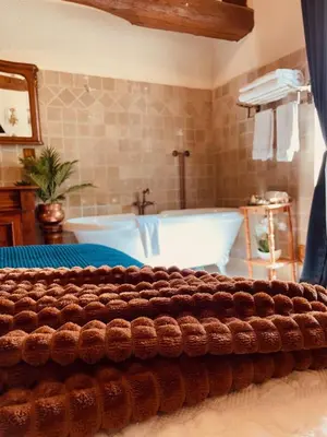 Salle de bains dans l'établissement Holiday home Haras du Ry