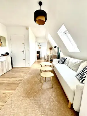 Coin salon dans l'établissement Appartement Douillet - Vue Mer - Piscine/ Tennis
