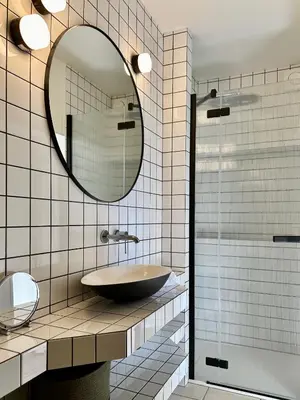 Salle de bains dans l'établissement Un mouton dans l'eglise