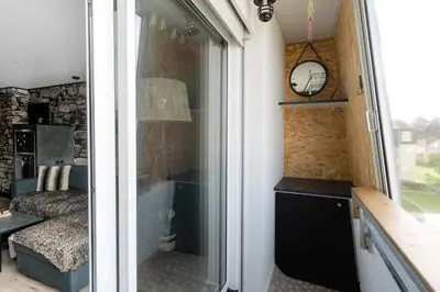 Coin salon dans l'établissement Esprit Zen - Avec parking 10min à pied de la plage