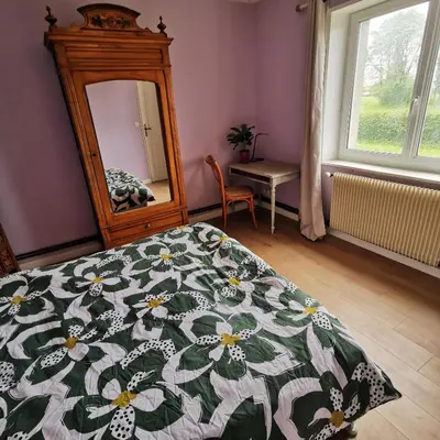 Un ou plusieurs lits dans un hébergement de l'établissement Gite idéalement situé aux portes de Bayeux