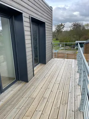 Balcon ou terrasse dans l'établissement A 15km du Mont-Saint Michel
