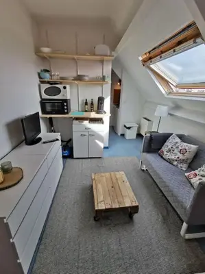 Cuisine ou kitchenette dans l'établissement Studio Cosy avec Parking Privé