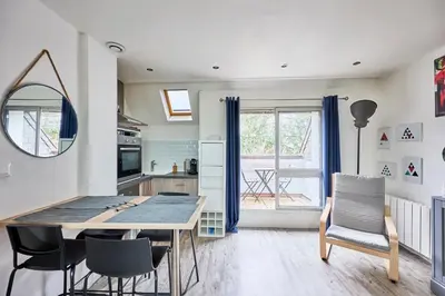Plan de l'établissement Au Jardin de Mel - Appt à moins d'1 km de la plage