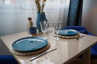 Plan de l'établissement Le Coquillage Bleu - Élégance marine à Cabourg