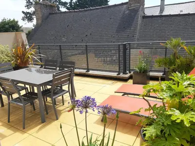 Balcon ou terrasse dans l'établissement Résidence Les Pêcheries