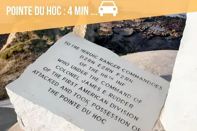 Plan de l'établissement Maison de charme à Grandcamp-Maisy avec vue sur la mer.