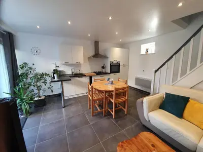 Cuisine ou kitchenette dans l'établissement La Grange