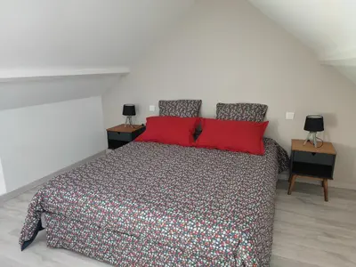 Un ou plusieurs lits dans un hébergement de l'établissement Gîte de Cantilly meublé de tourisme 3 étoiles ***