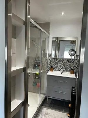 Salle de bains dans l'établissement Zen