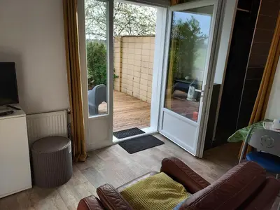 Coin salon dans l'établissement GITE LA BEAUTEE