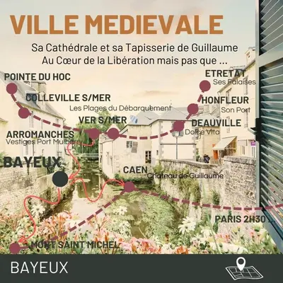 Plan de l'établissement L'Elégant Bayeusain - Appartement 4P Centre Bayeux