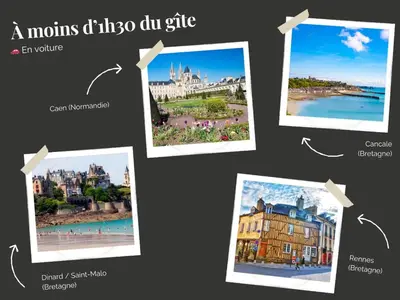 Plan de l'établissement La Clef Decamp Donvillaise 15 pers jacuzzi, 8 min à pied plage
