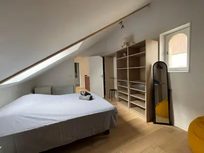 Un ou plusieurs lits dans un hébergement de l'établissement Duplex cosy hyper centre Caen