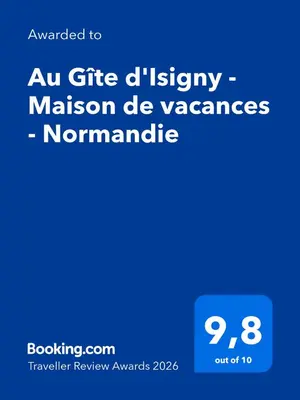 Certificat, récompense, panneau ou autre document affiché dans l'établissement Au Gîte d'Isigny - Maison de vacances - Normandie