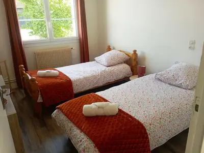 Un ou plusieurs lits dans un hébergement de l'établissement gite du puits