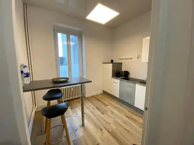 Cuisine ou kitchenette dans l'établissement 43 Proche centre