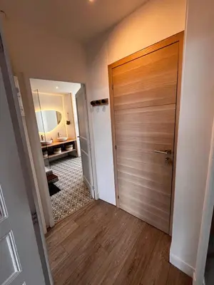 Un ou plusieurs lits dans un hébergement de l'établissement Appartement Gordon Smith, en plein centre, 4 pers