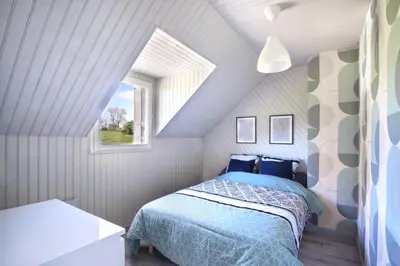 Un ou plusieurs lits dans un hébergement de l'établissement L'Eden E&M - Belle maison 8 voyageurs