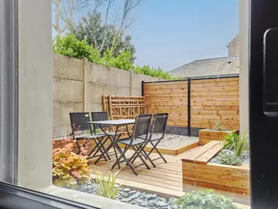 Terrasse ou espace extérieur de l'établissement Holiday Home Le Sund by Interhome
