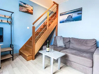 Coin salon dans l'établissement Apartment Les Maisons de la Mer-6 by Interhome