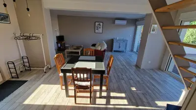 Coin salon dans l'établissement Casa DAMG