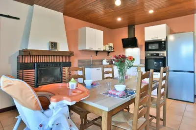 Cuisine ou kitchenette dans l'établissement Gîte de la Bosse Besnard