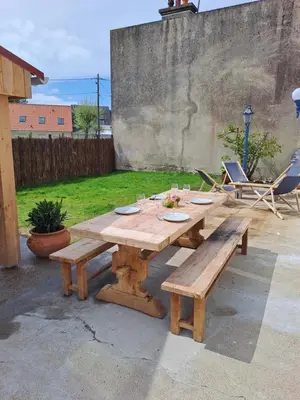 Terrasse ou espace extérieur de l'établissement Les Goelettes à 250 m de la plage