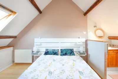 Un ou plusieurs lits dans un hébergement de l'établissement Villa Chausey - Proche de la plage