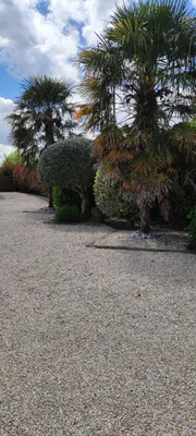 Jardin de l'établissement Le Ptit Normand entre Ville & Plages