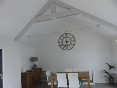 Coin salon dans l'établissement Le 107 grande maison accès direct et vue sur mer