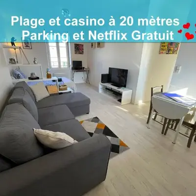 Beau Studio avec vue sur Mer et parking gratuit