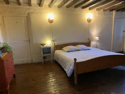 Un ou plusieurs lits dans un hébergement de l'établissement Chez Marie Roulotte