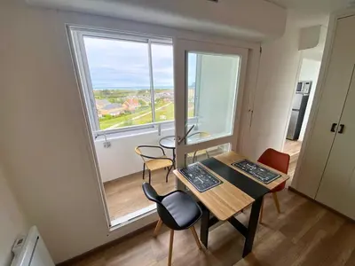 Vue générale sur la montagne ou vue sur la montagne depuis l'appartement