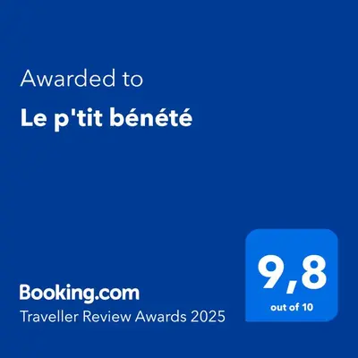 Certificat, récompense, panneau ou autre document affiché dans l'établissement Le p'tit bénété
