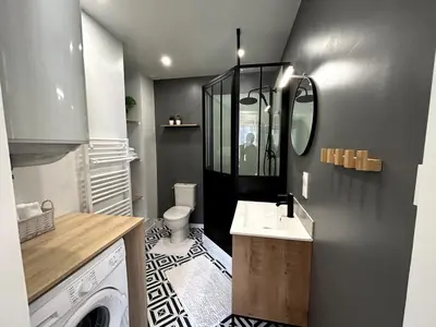 Salle de bains dans l'établissement Appartement de la plage