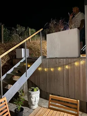 Balcon ou terrasse dans l'établissement Face aux Isles