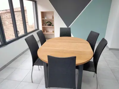 Coin salon dans l'établissement Maison avec jardin Cherbourg