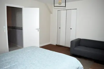 Un ou plusieurs lits dans un hébergement de l'établissement Le Dortoir, maison familiale - jardin - 5km mer