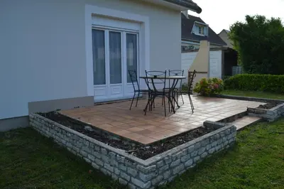Jardin de l'établissement Le Dortoir, maison familiale - jardin - 5km mer