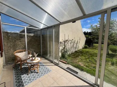 Balcon ou terrasse dans l'établissement Le Petit Portais