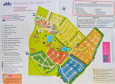 Plan de l'établissement Evasion Normande