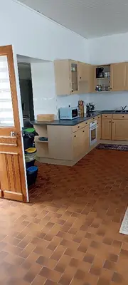 Cuisine ou kitchenette dans l'établissement Chez titine gîte du Bon Accueil