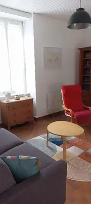 Coin salon dans l'établissement Chez titine gîte du Bon Accueil