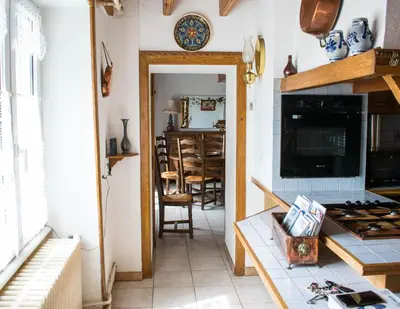 Télévision ou salle de divertissement dans l'établissement Séjour détente à deux pas de la mer Gîte de caractère