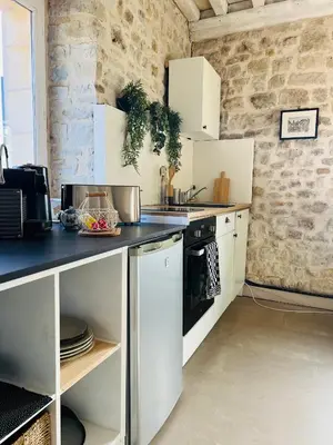 Cuisine ou kitchenette dans l'établissement La Cidrerie d Antan