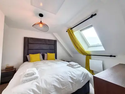 Un ou plusieurs lits dans un hébergement de l'établissement Mont Gîte Des Herbus Salicorne 6personnes entre Granville et Mont Saint Michel
